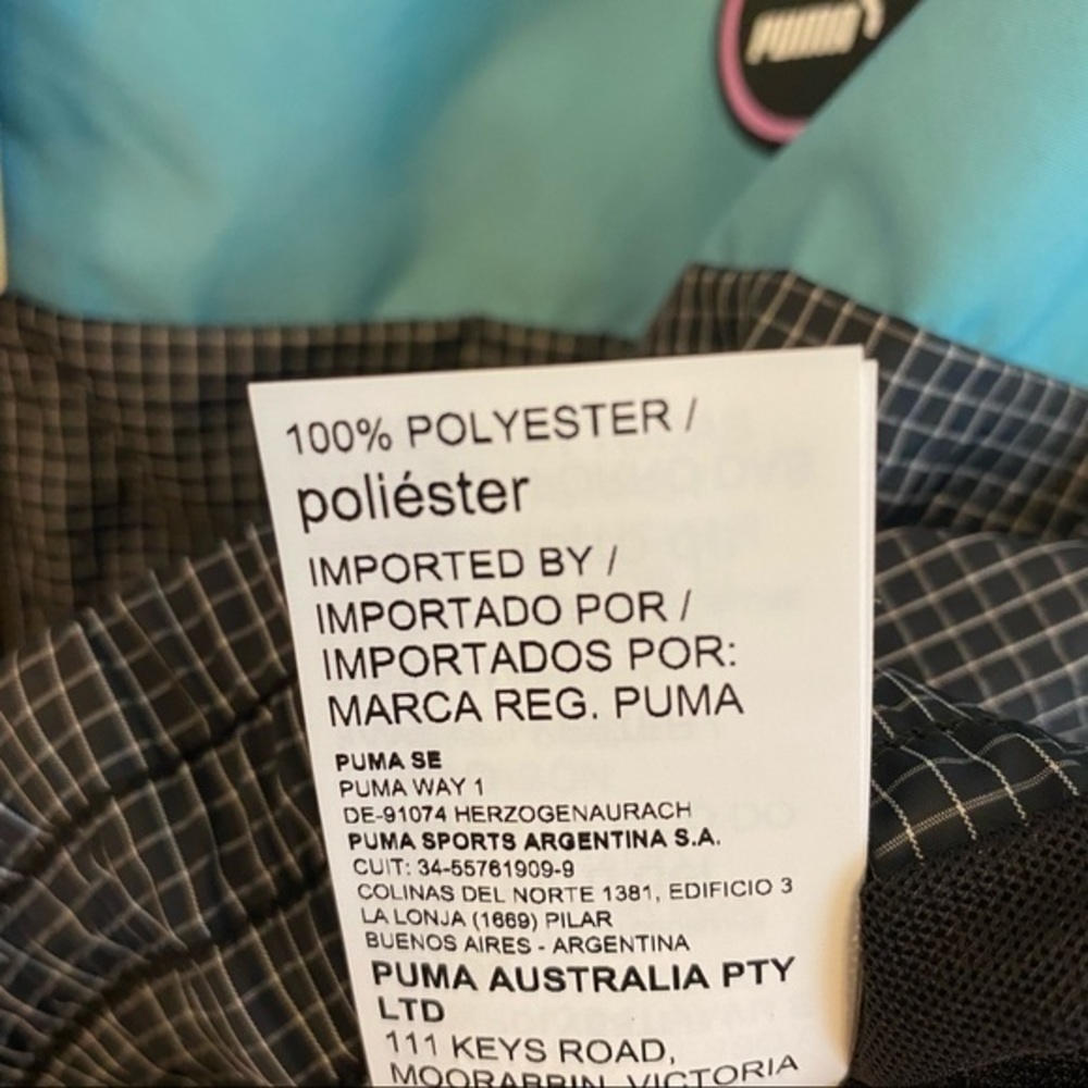 Puma Women's Track Jacket in Black/White/Blue/Pink Multi Size XS - Picture 7 of 12